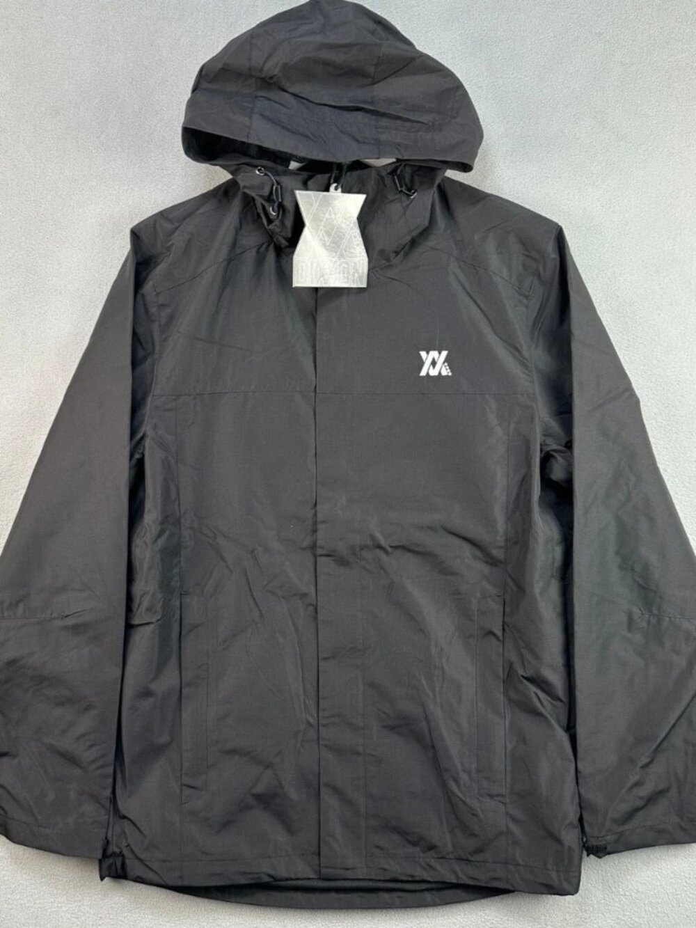 DIXXON Men's Water Resistant Tech Windbreaker Jacket Full Zip Black Small NWT